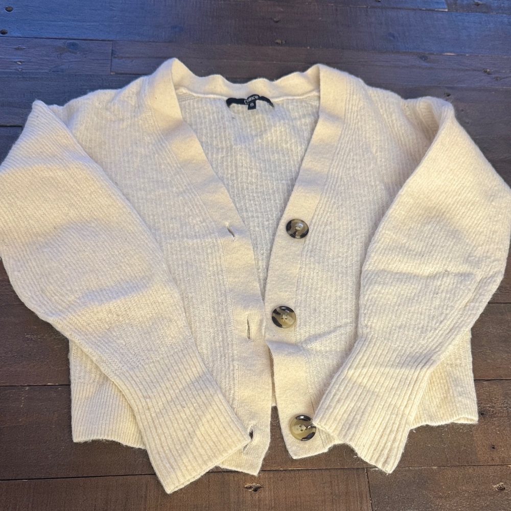 Quince Baby Alpaca Wool Cropped Cardigan
